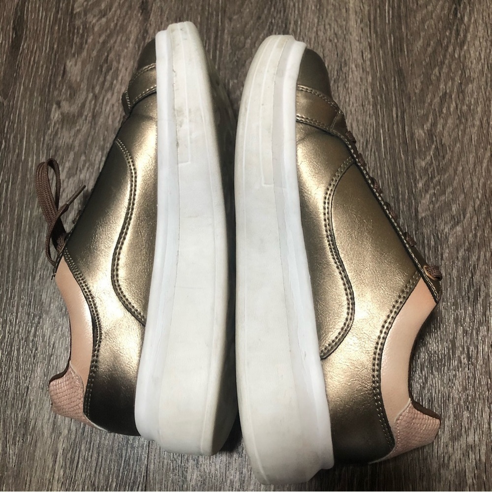 C Guimarães Sneakers - Side Zipper & White Platform Sole - Women's EU 38 US 7.5 - Picture 6 of 10